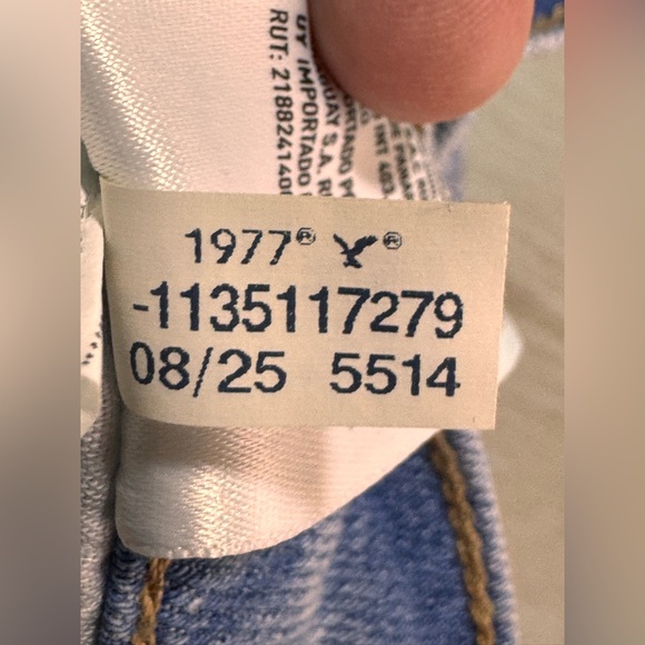 NWT American Eagle Strigid High-Waisted Stovepipe Jeans, 0 Short, 25 w - Picture 9 of 12